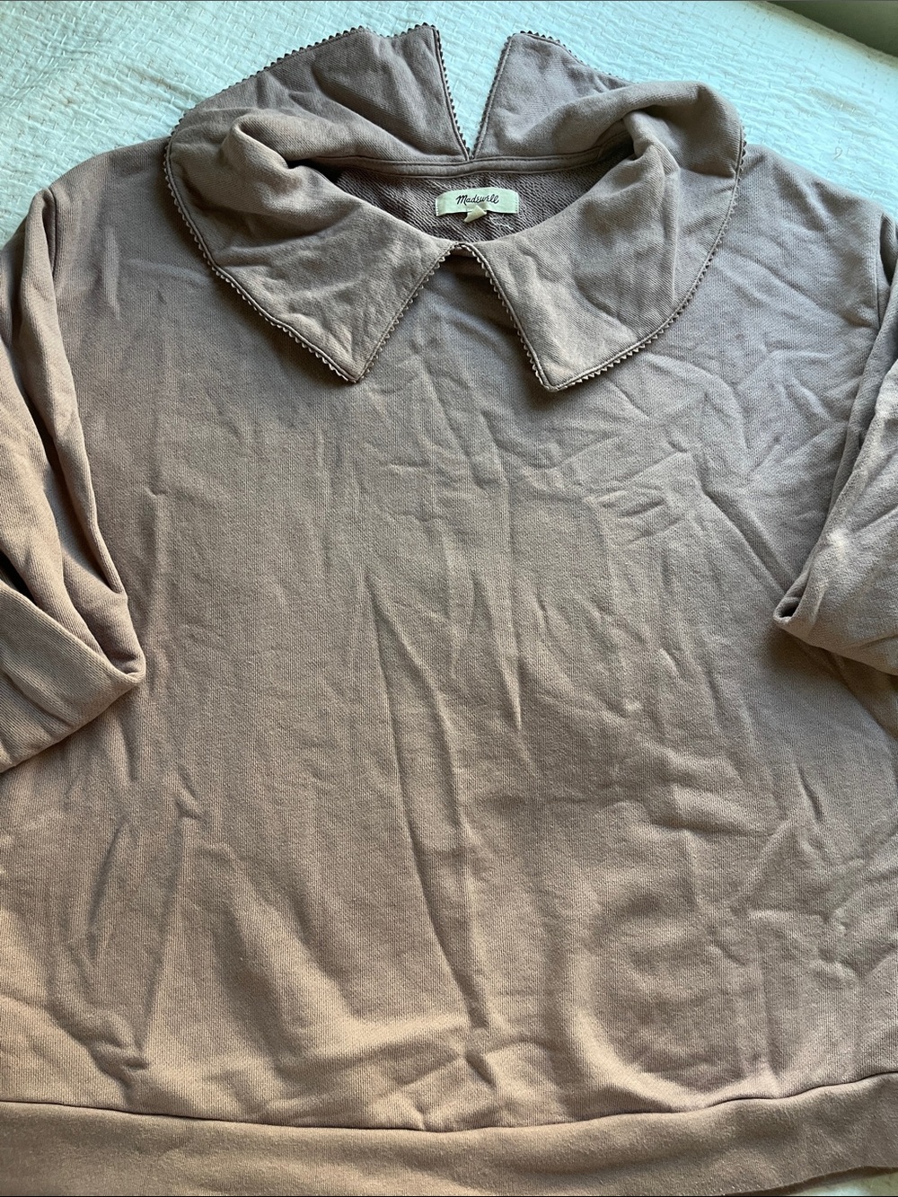 MADEWELL XS DUSTY PINK
SWEATSHIRT PETER PAN
COLLAR